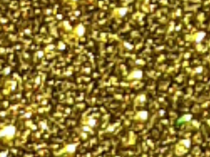 1 mt of POLI-FLEX PEARL GLITTER 451 GOLD. Thermo transferable vinyl sheet POLI-TAPE