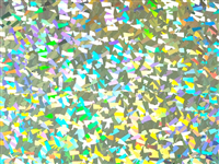 N°1 ROTOLINO 30x50 di HOLOGRAPHIC H0087 CRYSTAL SILVER. Rotolino termo trasferibile in vinile SISER