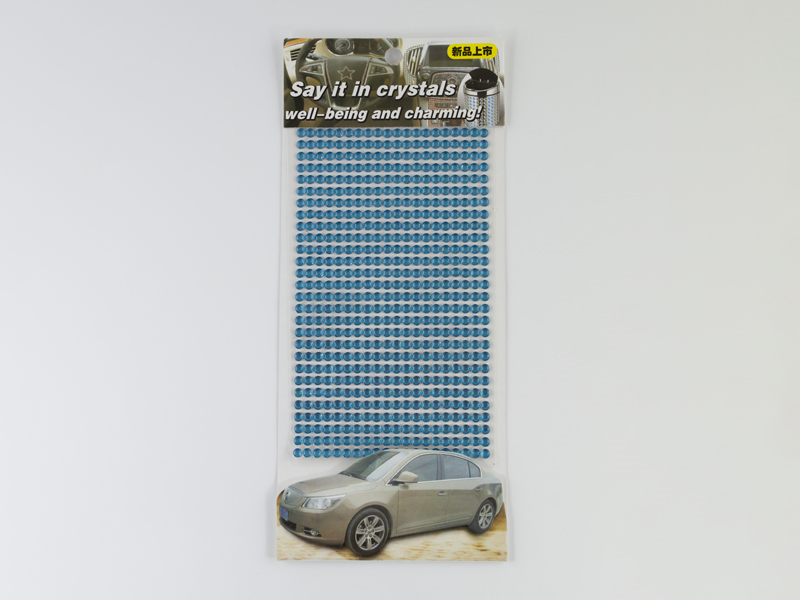 STRASS ADESIVI SU FILE SS16 AZZURRO