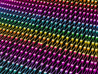 RETE A 1 STRASS CRYSTAL BASE RAINBOW