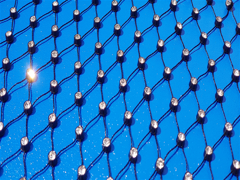 RETE A 1 STRASS CRYSTAL BASE NERA