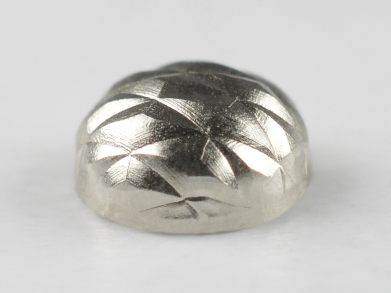 BORCHIA METALLICA CONVESSA "A" RETINATO 4 MM SILVER